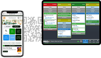 Kitchen Display System with QR Code Ordering